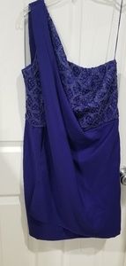 Short one shoulder cocktail dress